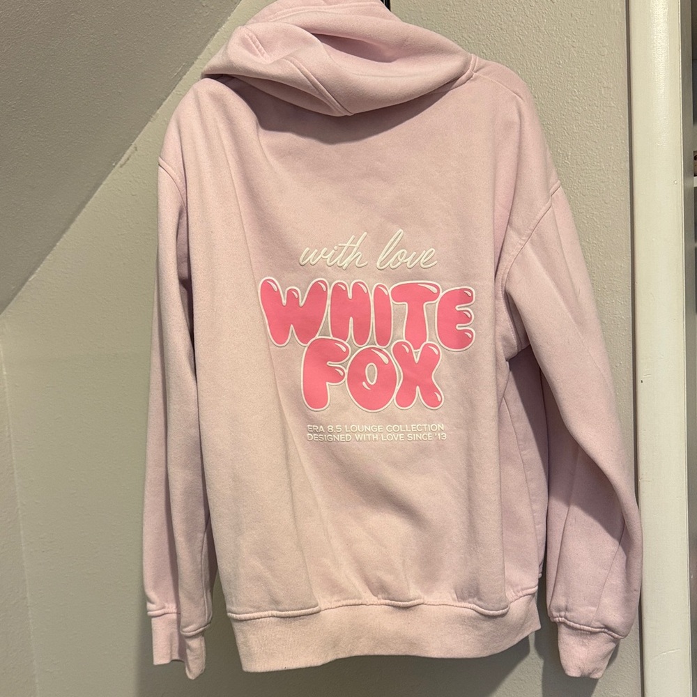 White Fox Boutique Soft Pink Hoodie - Picture 2 of 3